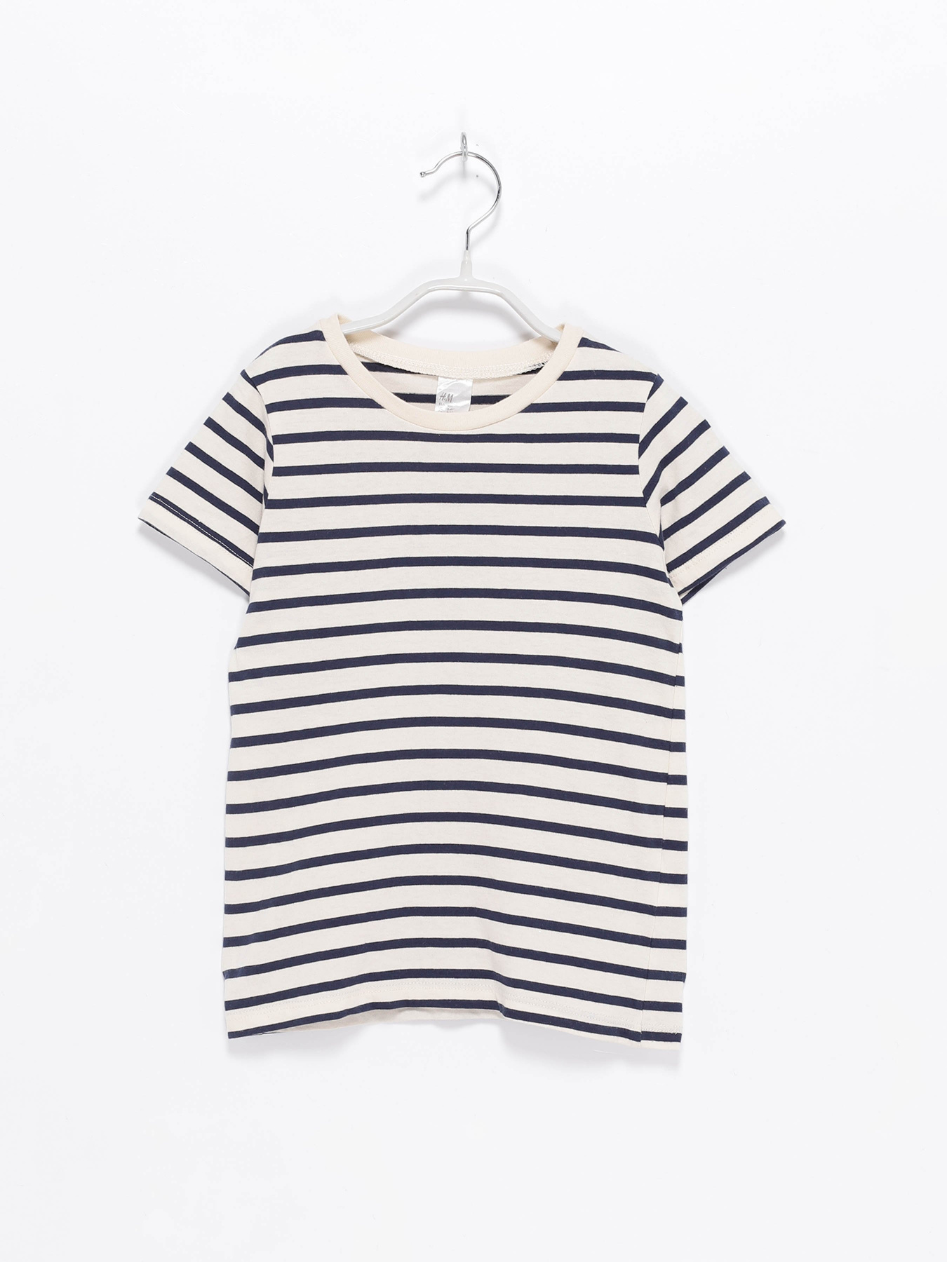 Футболки і поло H&M модель 0725787_бежевий з т.синім Фото