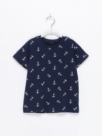 Футболки и поло H&M модель 0725787_т.синій з білим Фото