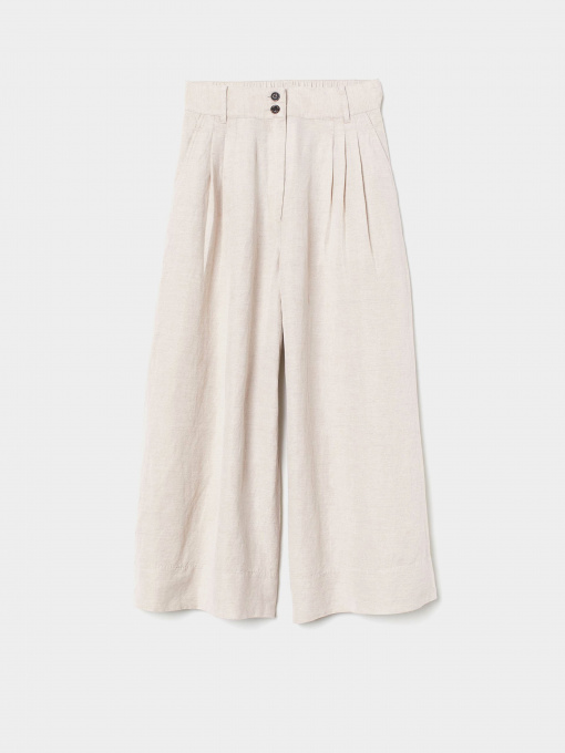 Брюки H&M модель 0730566_с.бежевий Фото