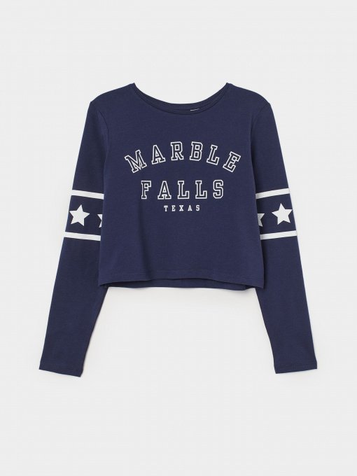 Худі та світшоти H&M модель 0747395_т.синій з білим Фото