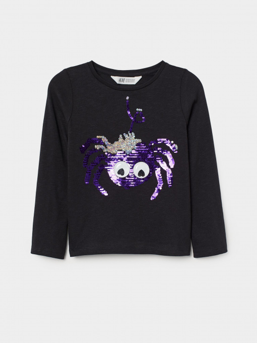 Худі та світшоти H&M модель 0749104_чорний комб. Фото