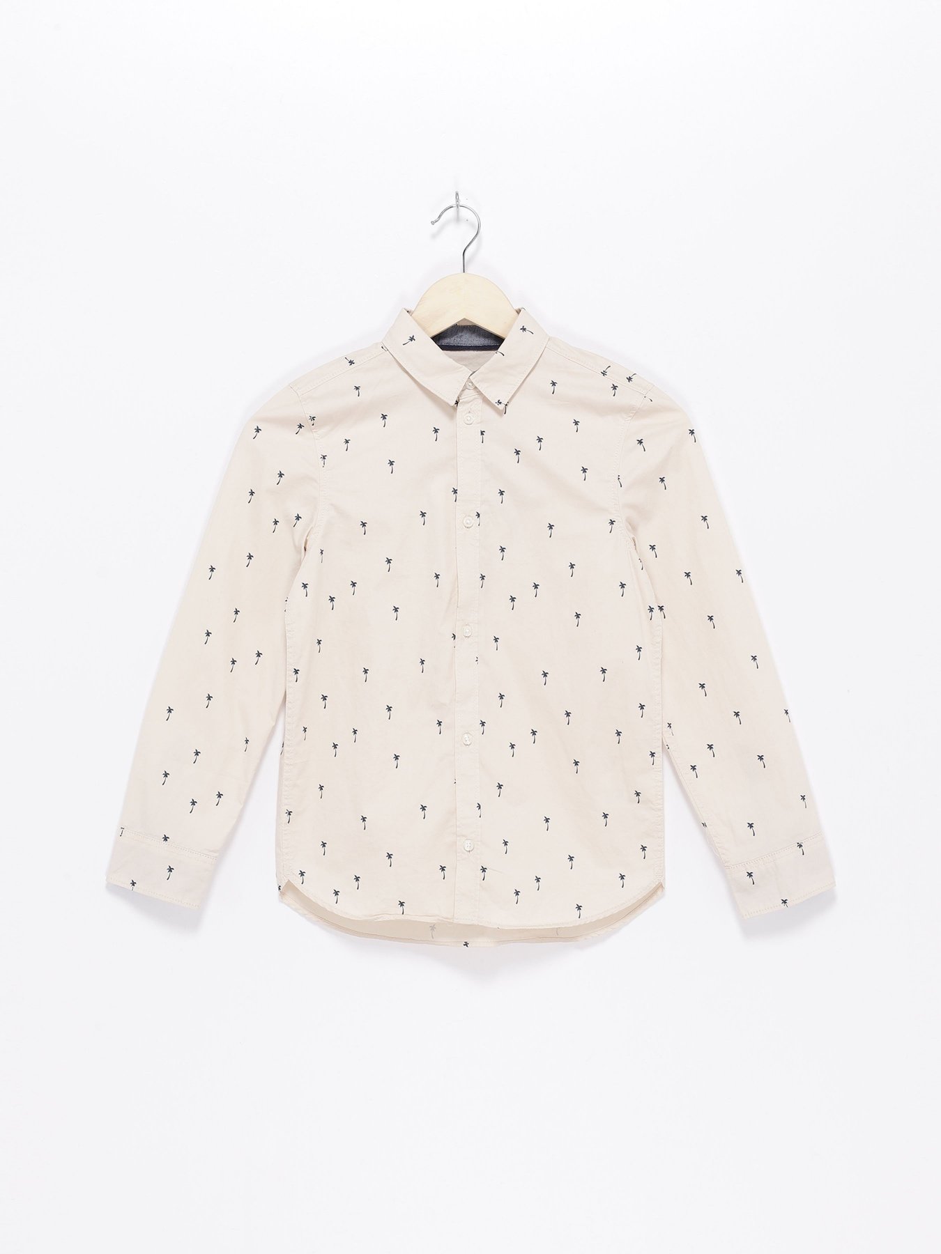 Рубашки H&M модель 0813060_с.бежевий комб. Фото