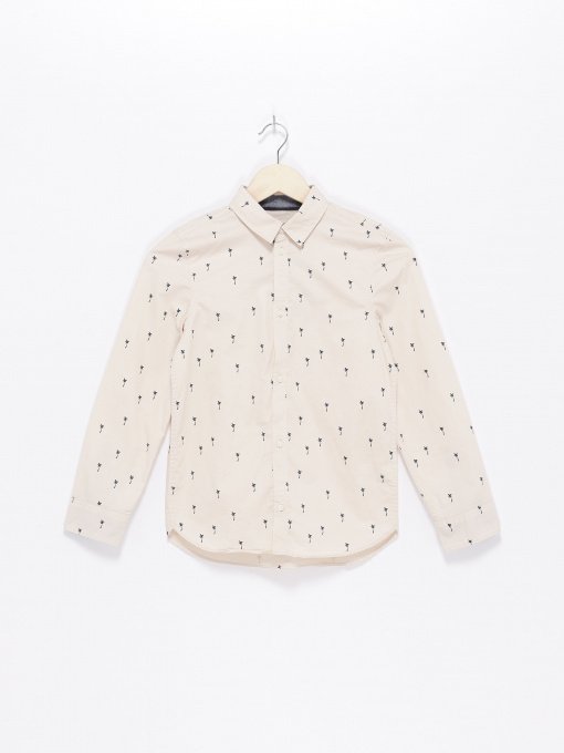 Рубашки H&M модель 0813060_с.бежевий комб. Фото