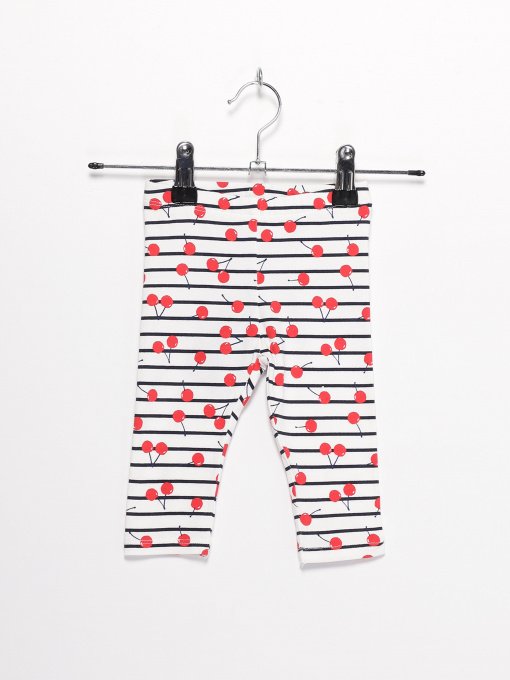 Брюки H&M модель 08172921_білий комб. Фото