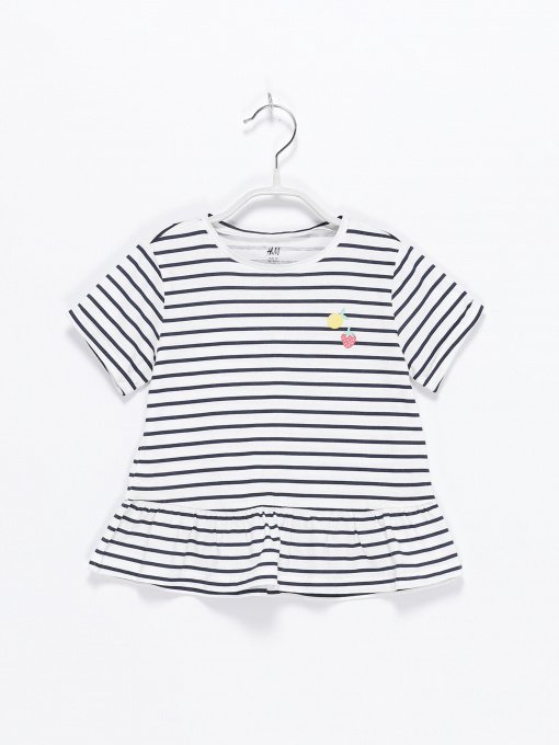 Футболки и поло H&M модель 0855798_білий комб. Фото