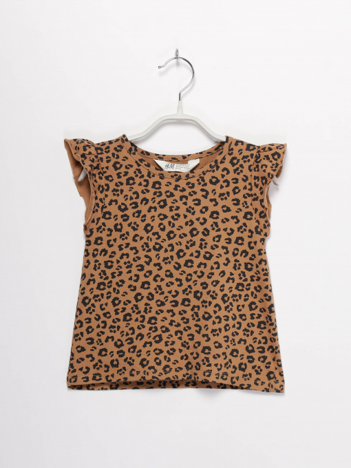 Футболки и поло H&M модель 0856994_коричневий комб. Фото