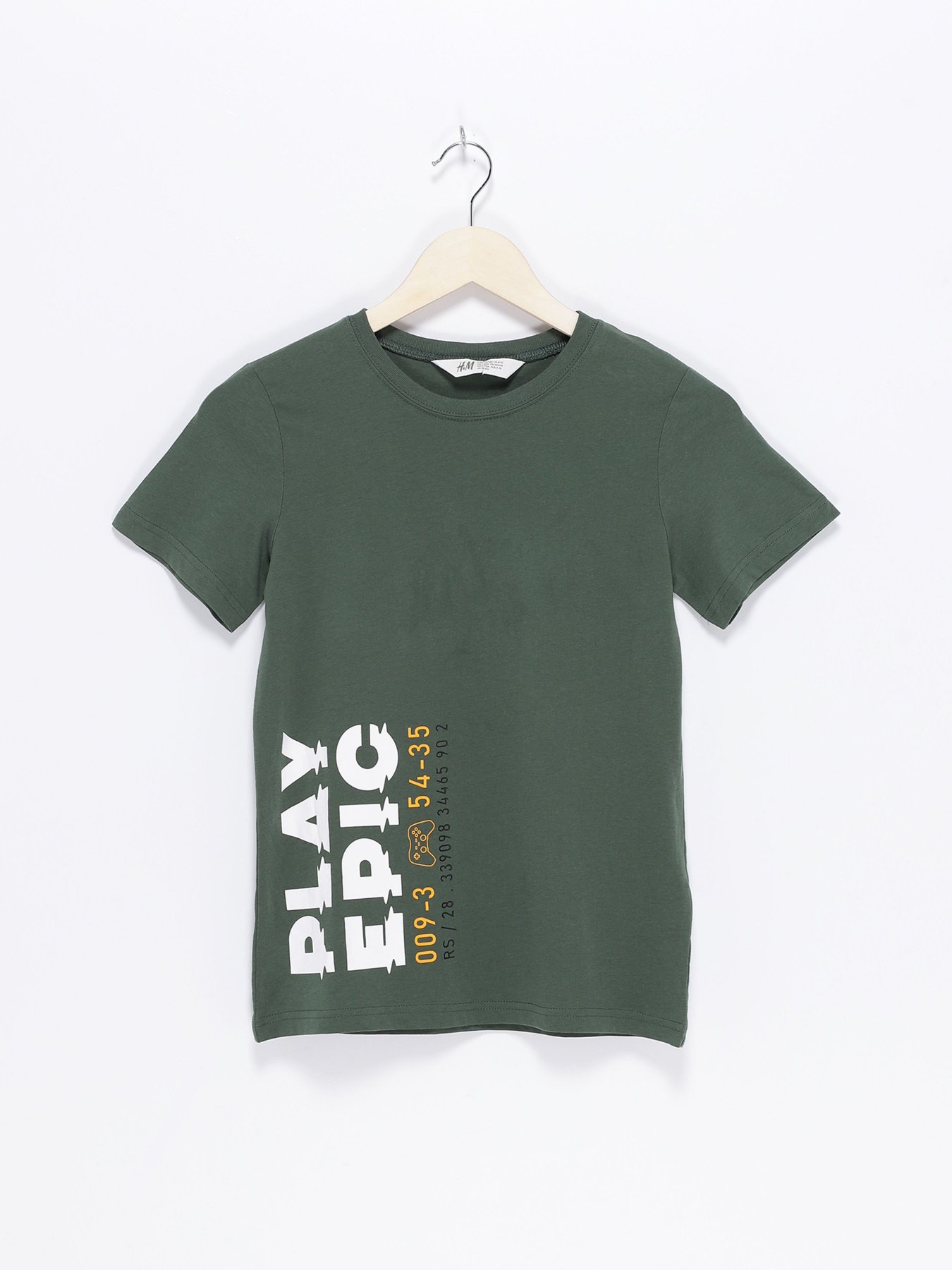 Футболки і поло H&M модель 0866945_хакі комб. Фото