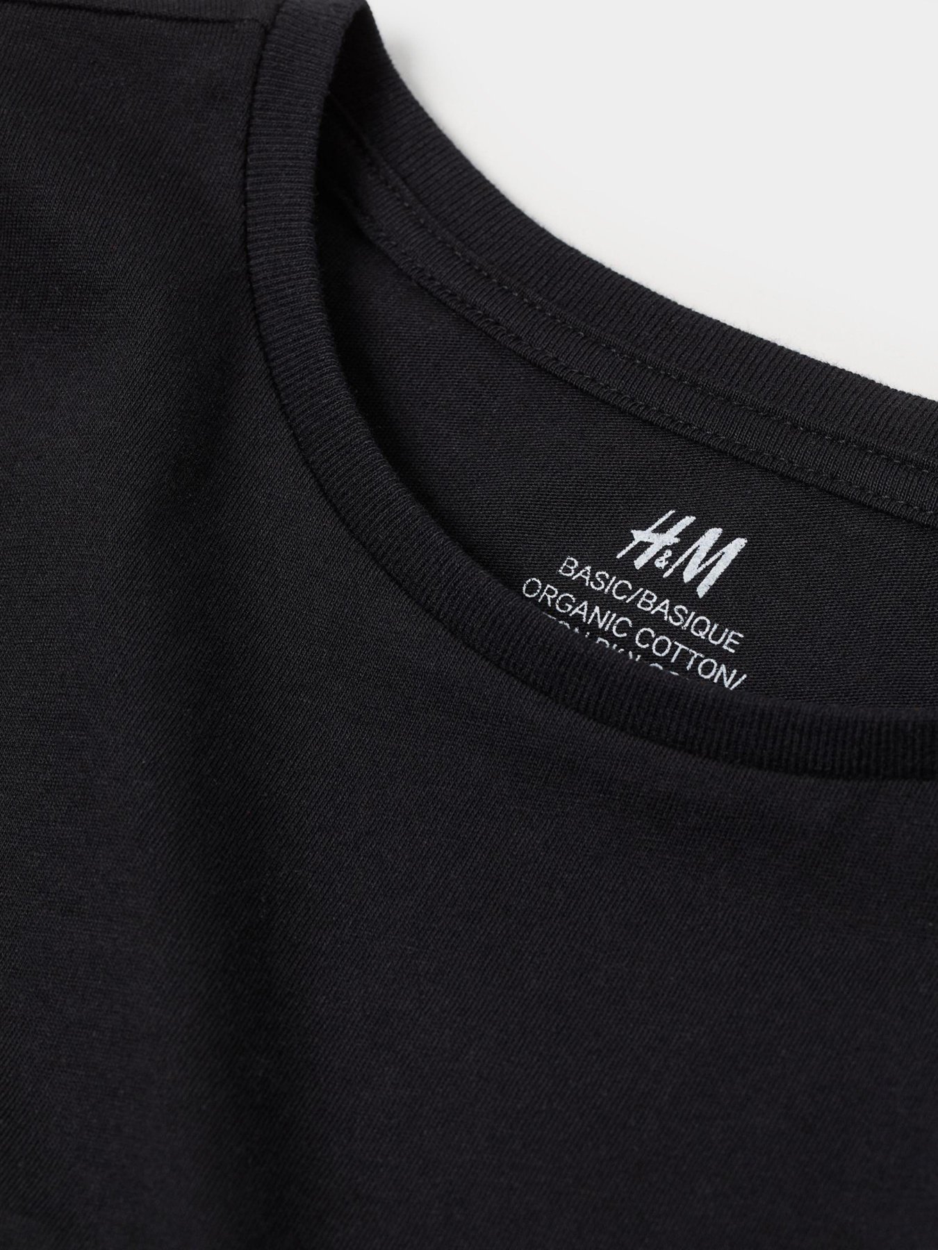 Футболки і поло H&M модель 0890734_чорний Футболки і поло H&M модель 0890734_чорний Фото