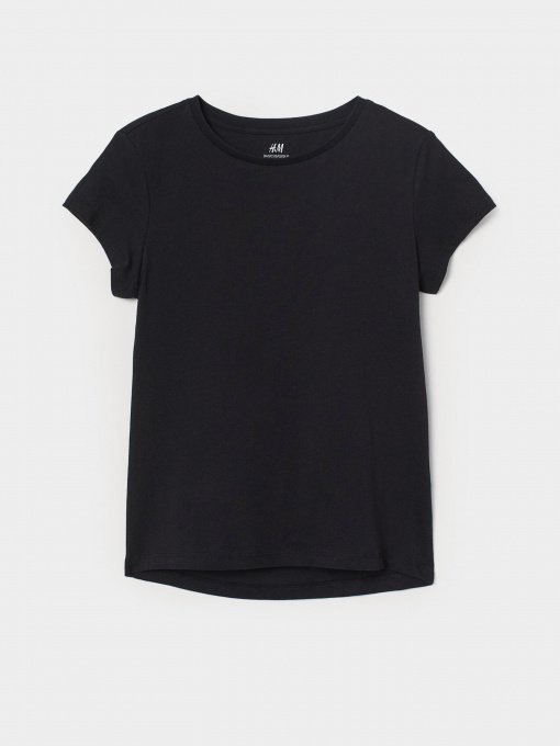 Футболки і поло H&M модель 0890734_чорний Фото