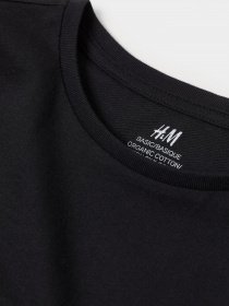 Футболки і поло H&M модель 0890734_чорний Фото