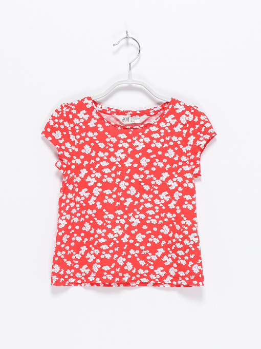 Футболки и поло H&M модель 0918020_червоний комб. Фото