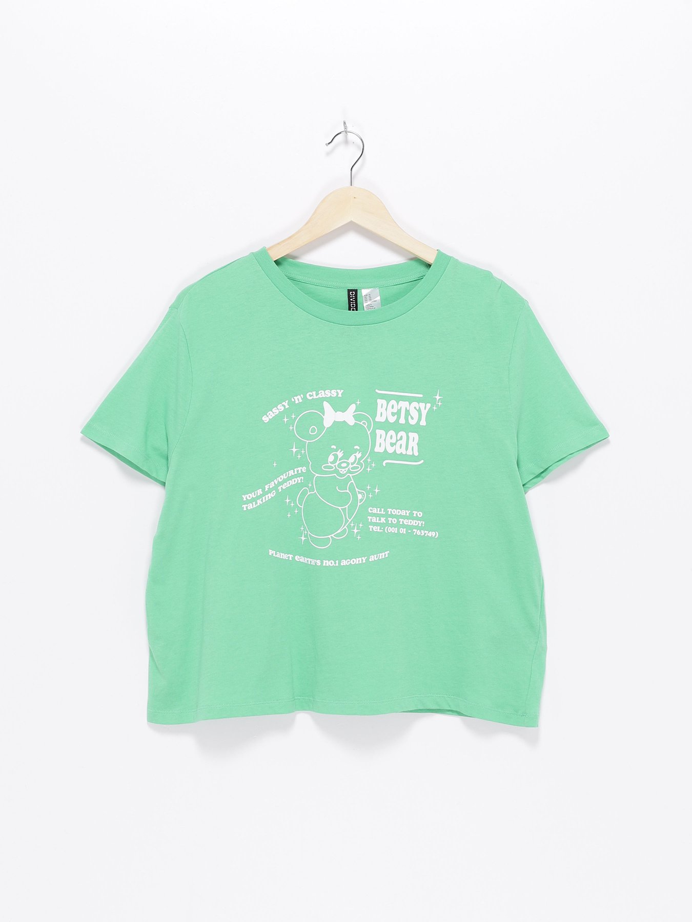 Футболки і поло H&M модель 0950725_зелений з білим Фото
