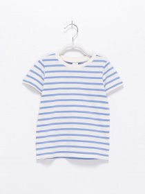 Футболки и поло H&M модель 0992392_білий з с.синім Фото