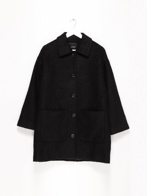 Пальта та плащі H&M модель 0871772_чорний Фото