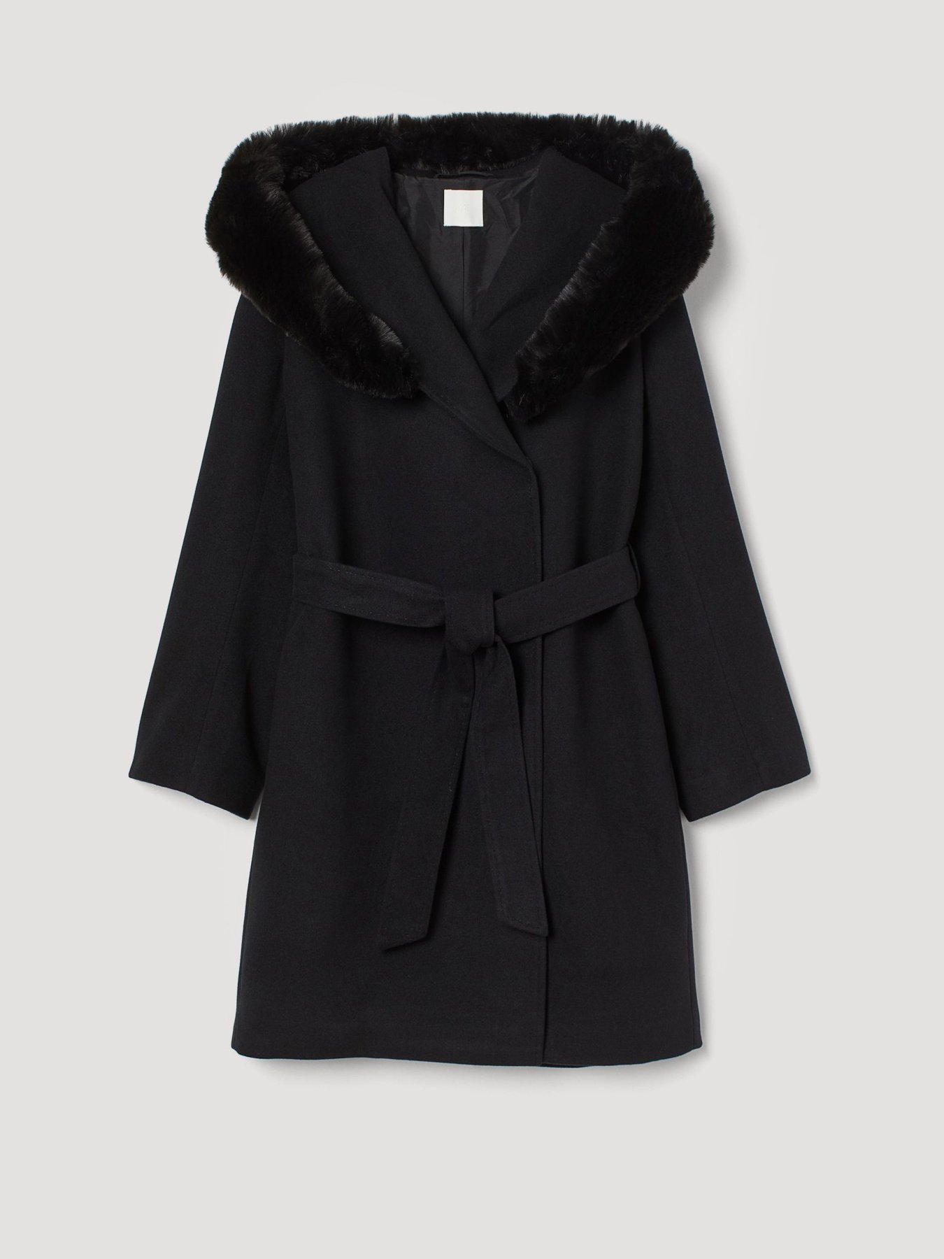 Пальто и плащи H&M модель 0891247_чорний Пальто и плащи H&M модель 0891247_чорний Фото
