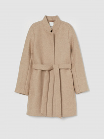 Пальто и плащи H&M модель 0918944_бежевий Фото