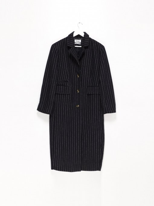Пальто и плащи H&M модель 0921427_т.синій з білим Фото