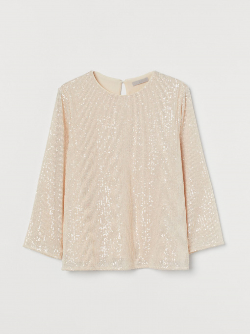 Рубашки H&M модель 0926806_с.бежевий Фото