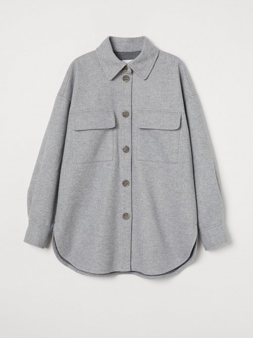 Куртки та дублянки H&M модель 0940695_сірий Фото