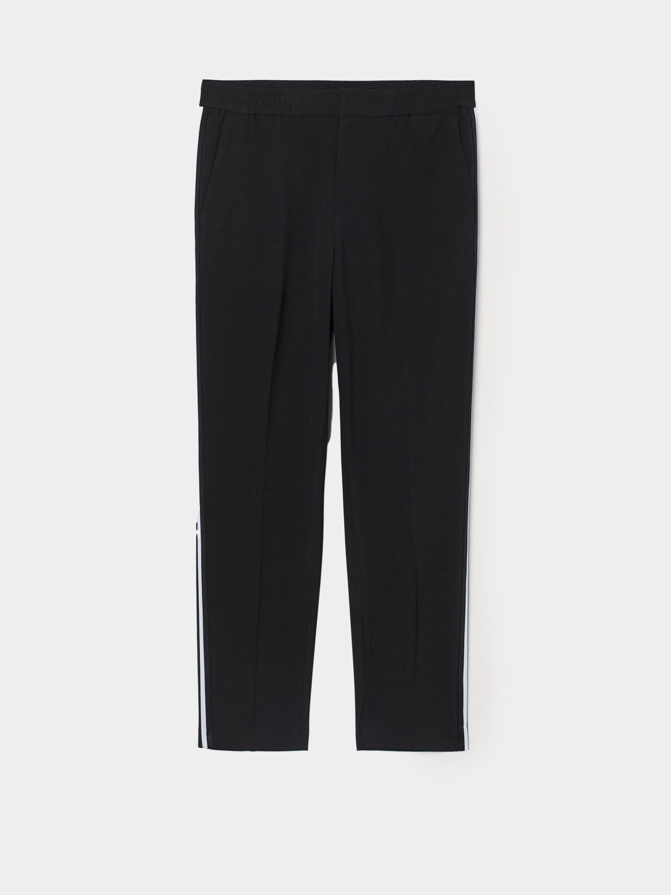 Брюки H&M модель 0942609_чорний з білим Фото