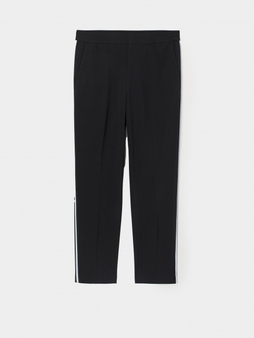 Брюки H&M модель 0942609_чорний з білим Фото