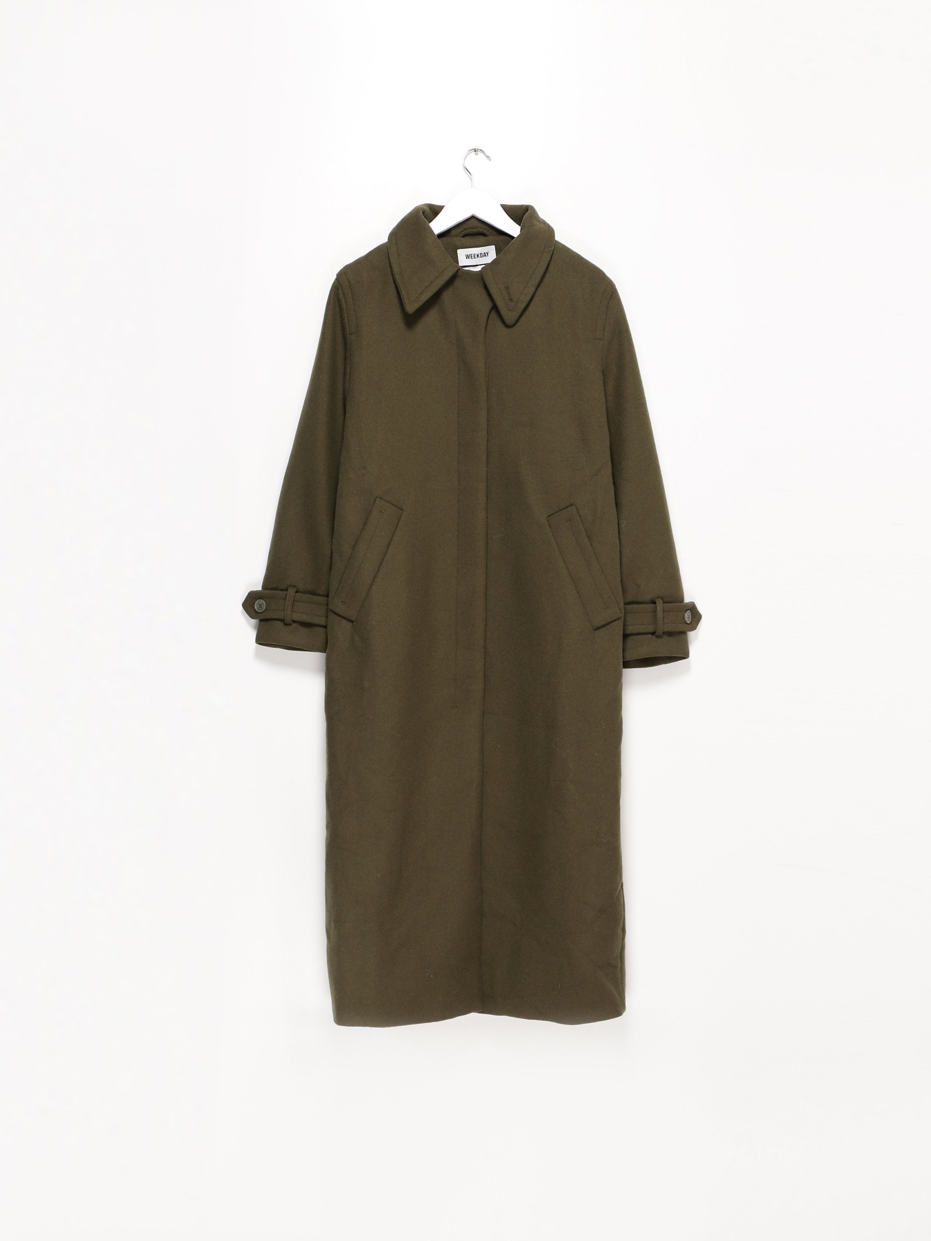 Пальта та плащі H&M модель 0955548_хакі Пальта та плащі H&M модель 0955548_хакі Фото