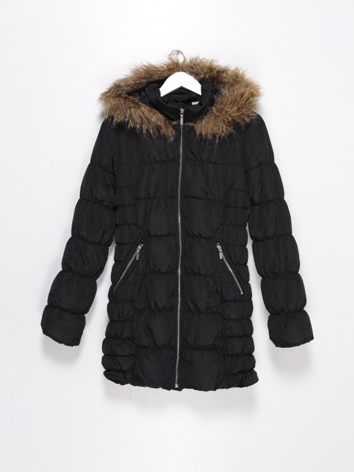 Куртки та дублянки H&M модель 0232658_чорний Фото