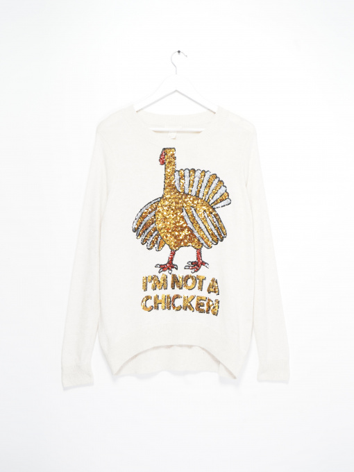 Свитры и кардиганы H&M модель 0390642_молочний комб. Фото