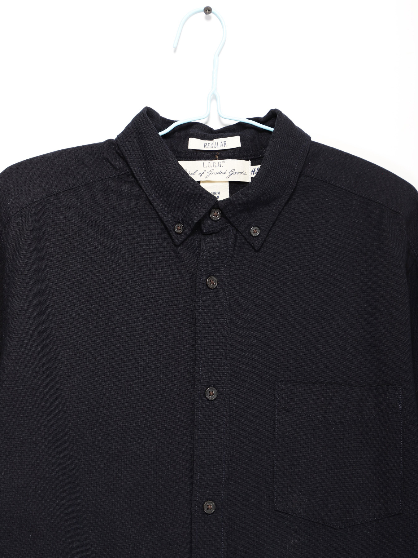Сорочки H&M модель 0422823_т.синій Сорочки H&M модель 0422823_т.синій Фото