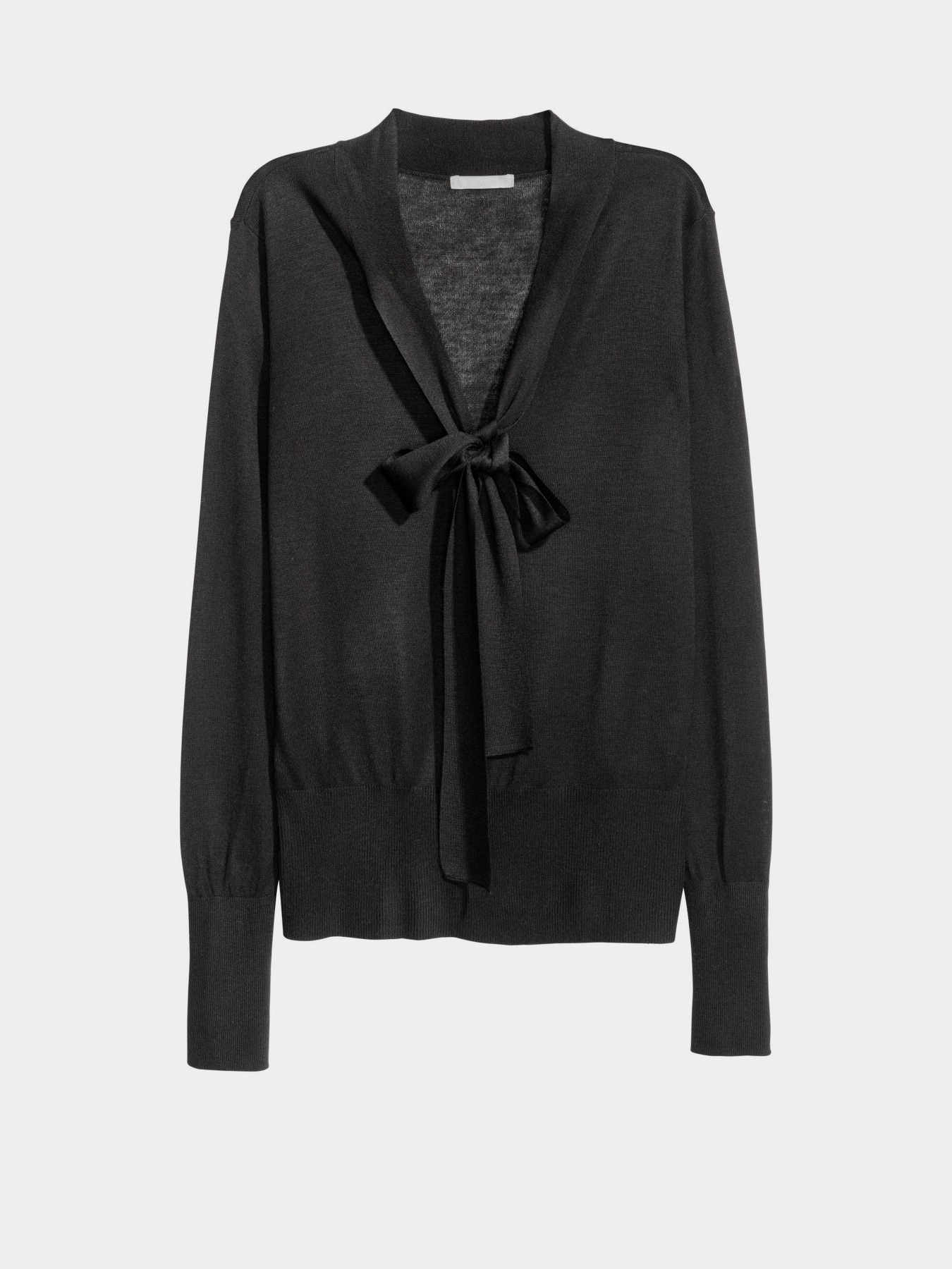 Свитры и кардиганы H&M модель 0409189_чорний Фото