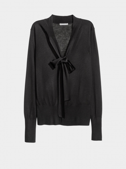 Свитры и кардиганы H&M модель 0409189_чорний Фото