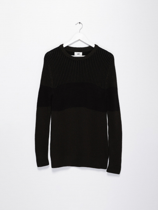 Светри та кардигани H&M модель 0426258_т.хакі комб. Фото
