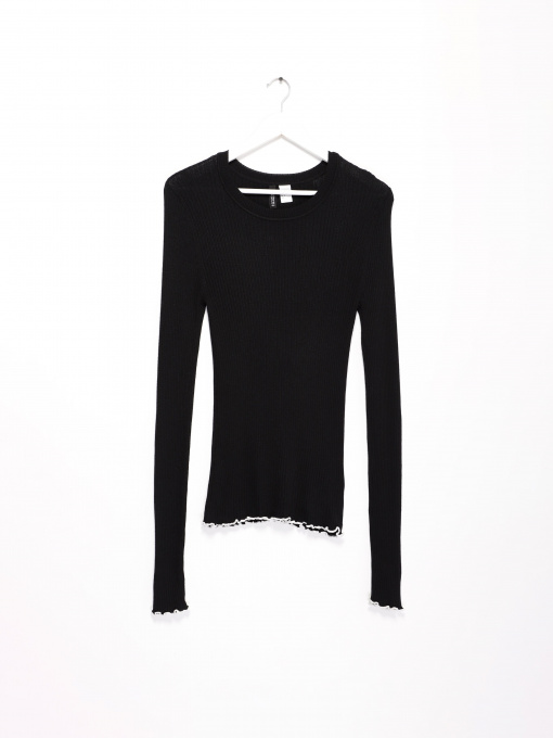 Свитры и кардиганы H&M модель 0441791_чорний Фото