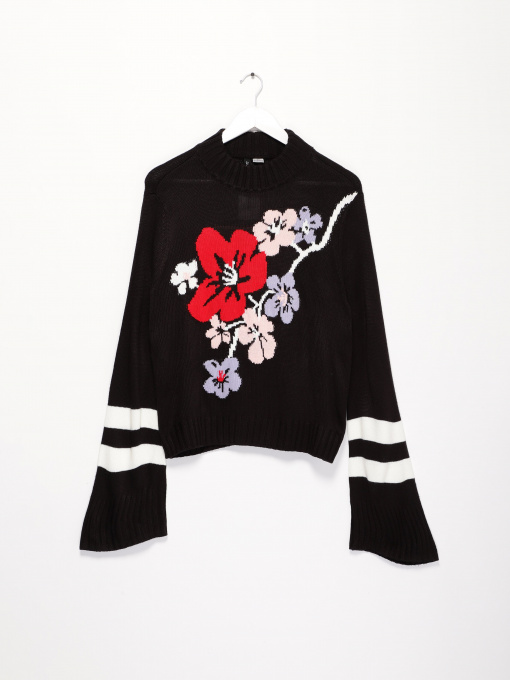 Свитры и кардиганы H&M модель 0467556_чорний комб. Фото