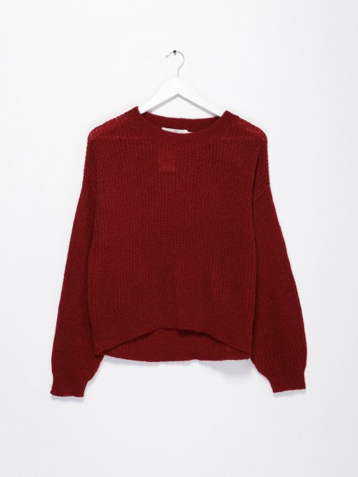 Свитры и кардиганы H&M модель 0502186_бордовий Фото