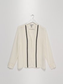 Сорочки H&M модель 0502656_молочний Фото