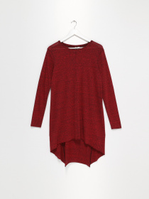 Платья H&M модель 0516656_бордовий комб. Фото