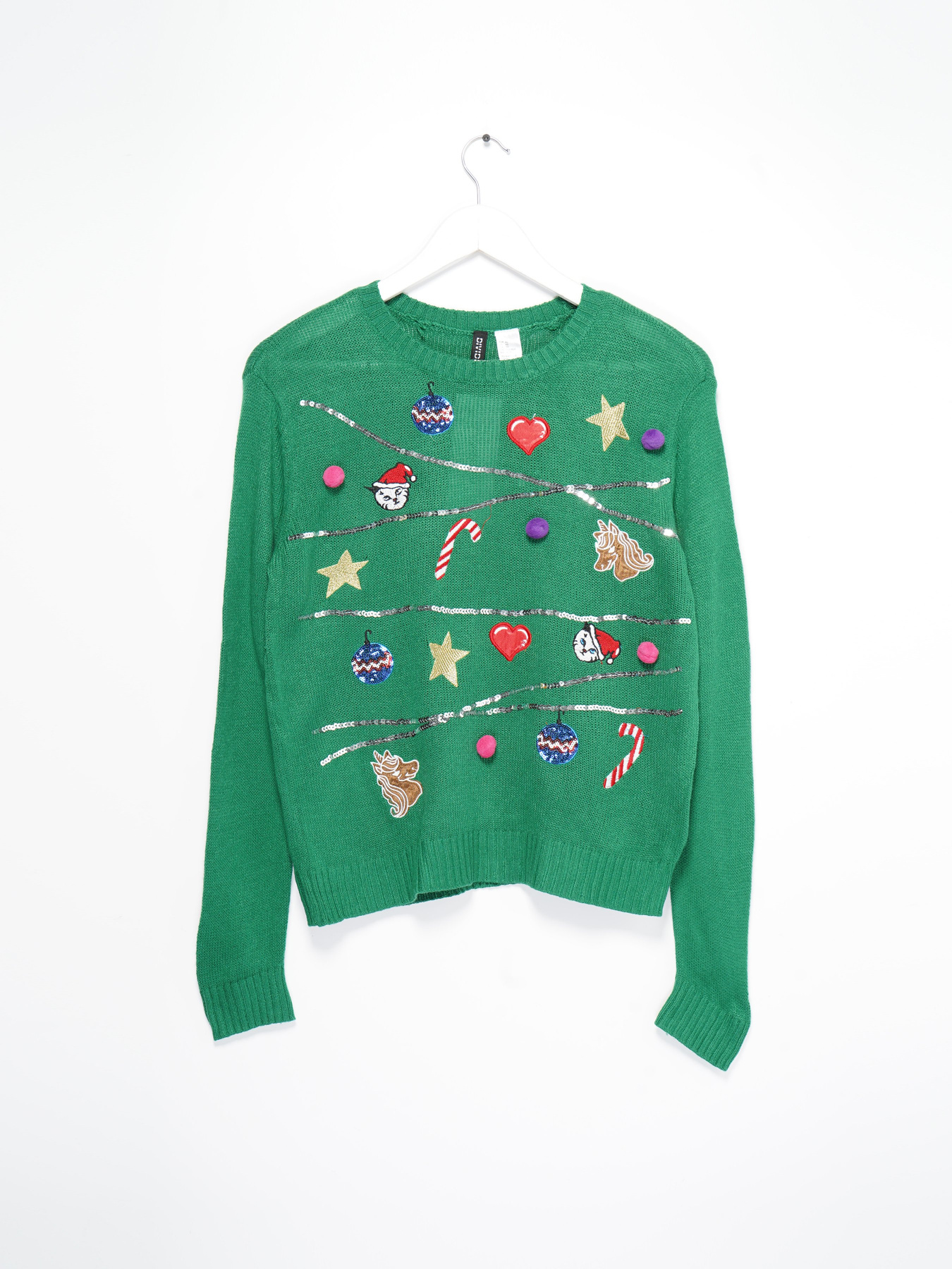 Свитры и кардиганы H&M модель 0539290_зелений комб. Фото