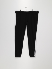 Брюки H&M модель 0547780_чорний з білим Фото