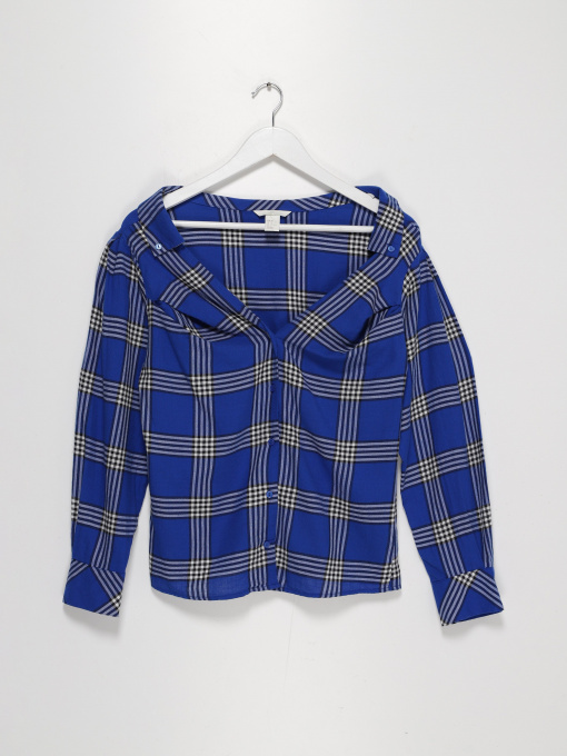 Рубашки H&M модель 0562636_т.синій комб. Фото