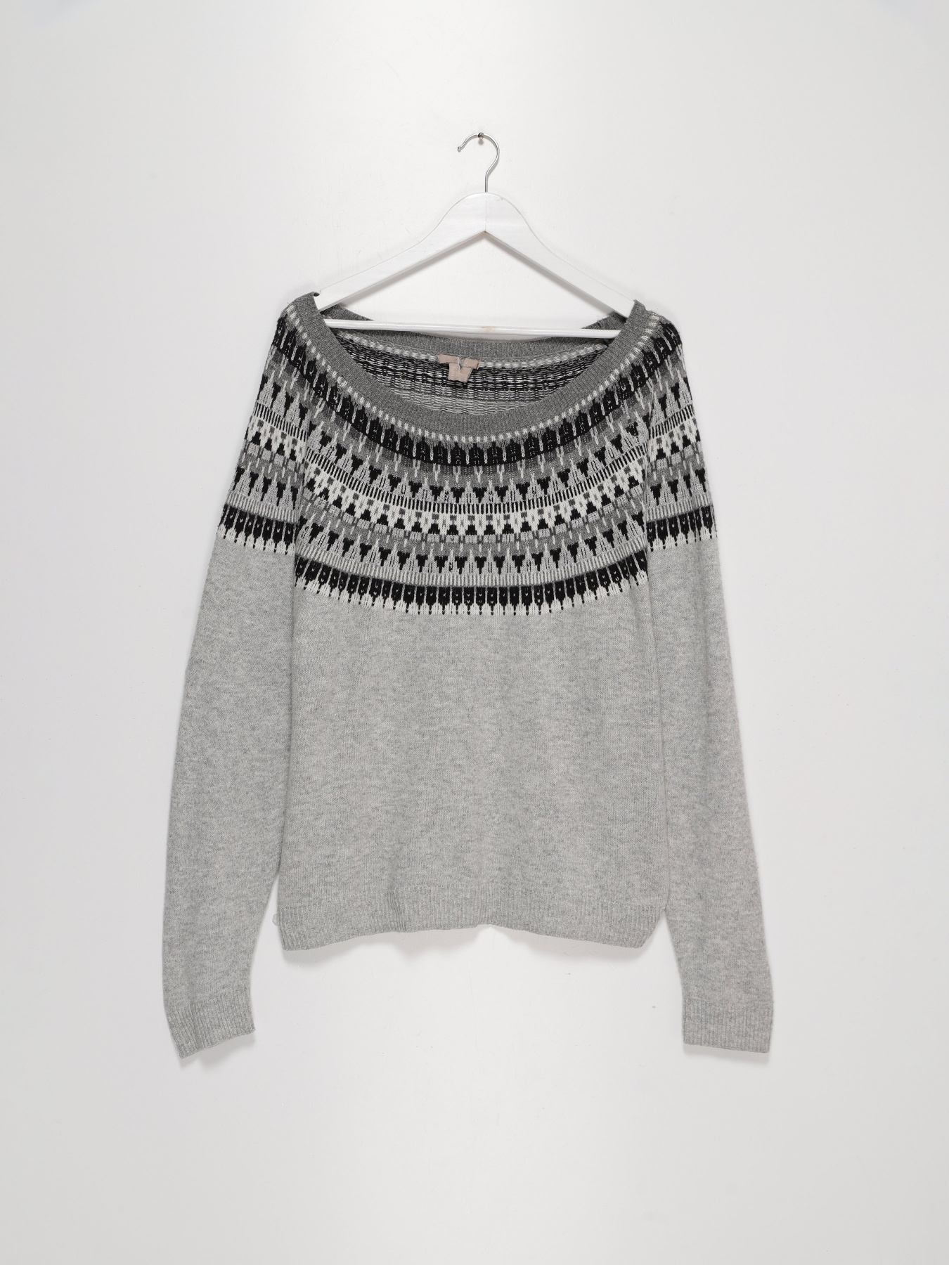 Свитры и кардиганы H&M модель 0567924_сірий комб. Фото
