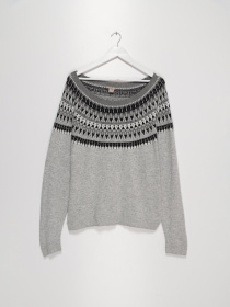 Свитры и кардиганы H&M модель 0567924_сірий комб. Фото