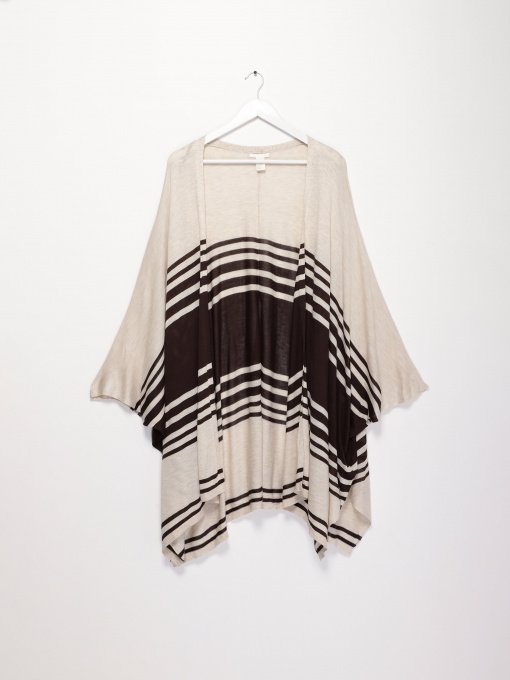 Свитры и кардиганы H&M модель 0686516_бежевий з чорним Фото