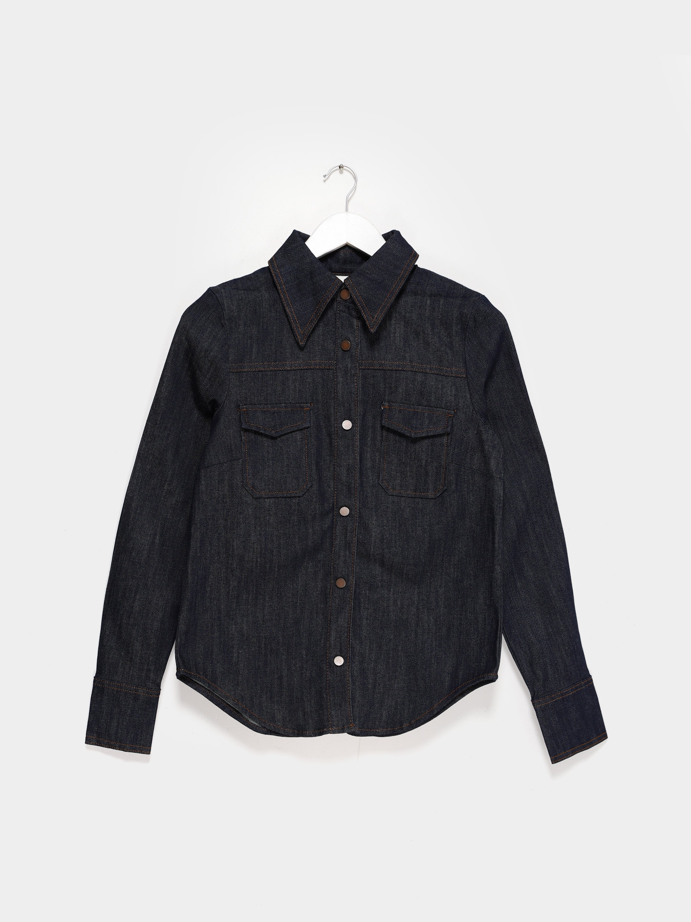 Рубашки H&M модель 0689982_т.синій Фото