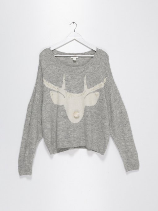 Свитры и кардиганы H&M модель 0699934_сірий з білим Фото