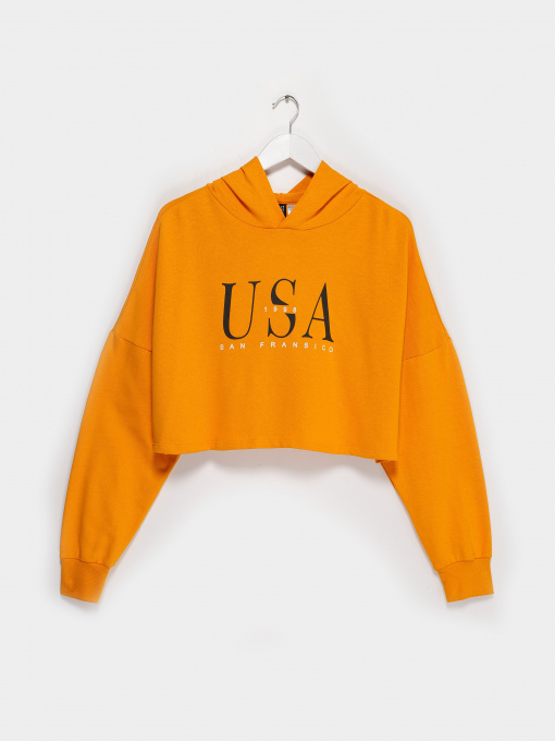 Худі та світшоти H&M модель 0700946_жовтий комб. Фото
