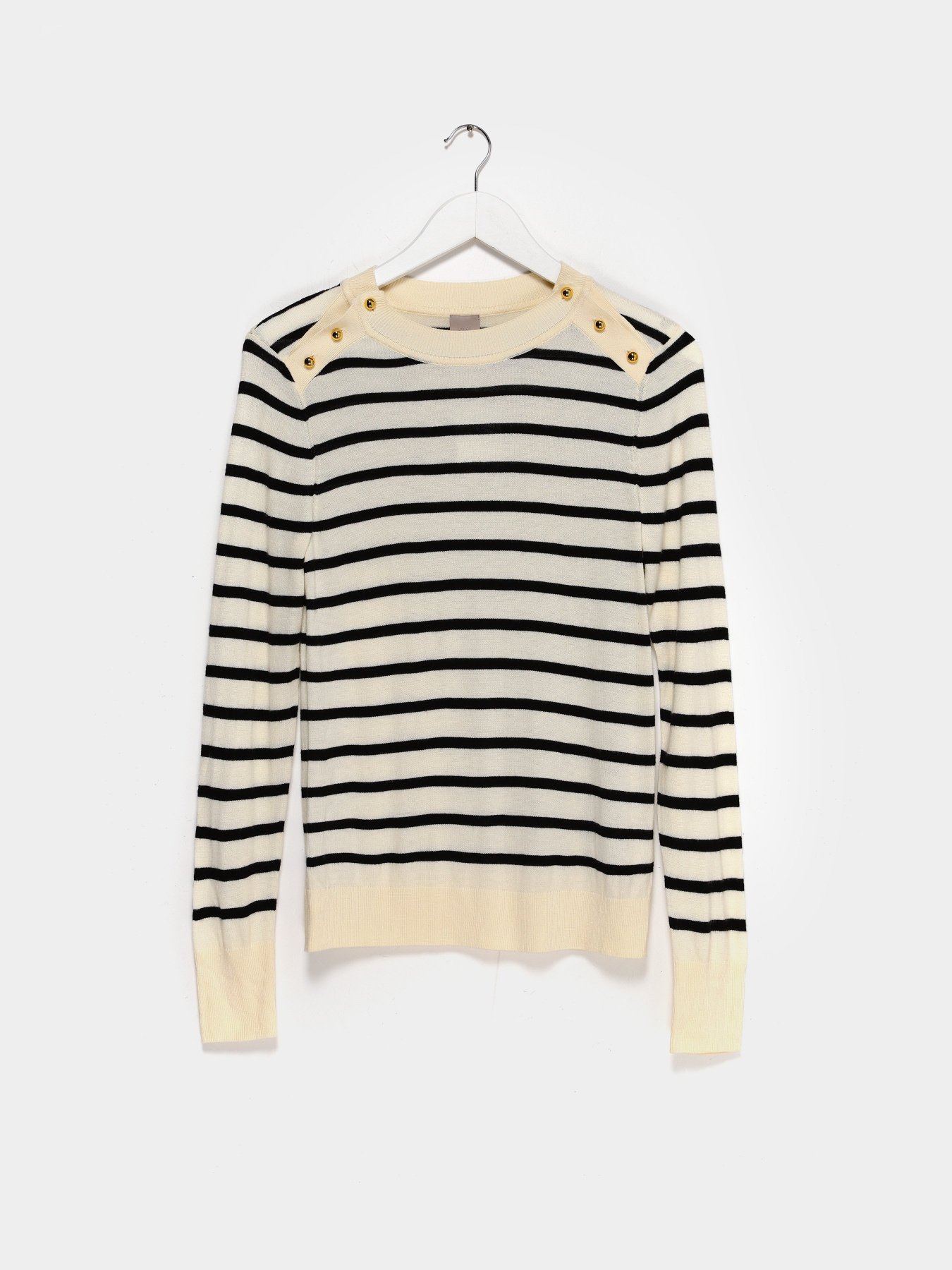 Свитры и кардиганы H&M модель 0719589_білий з чорним Фото