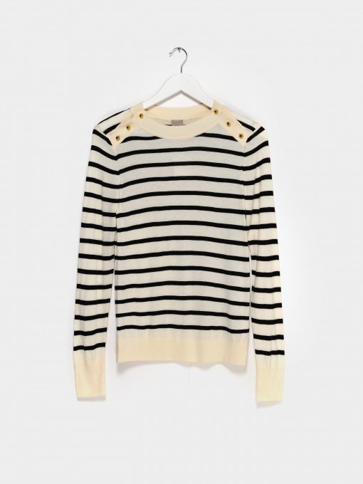 Свитры и кардиганы H&M модель 0719589_білий з чорним Фото