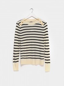 Свитры и кардиганы H&M модель 0719589_білий з чорним Фото