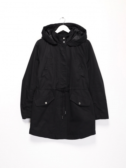 Куртки та дублянки H&M модель 0742561_чорний Фото